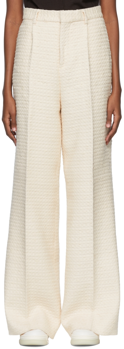 AMIRI Off-White Cotton Trousers