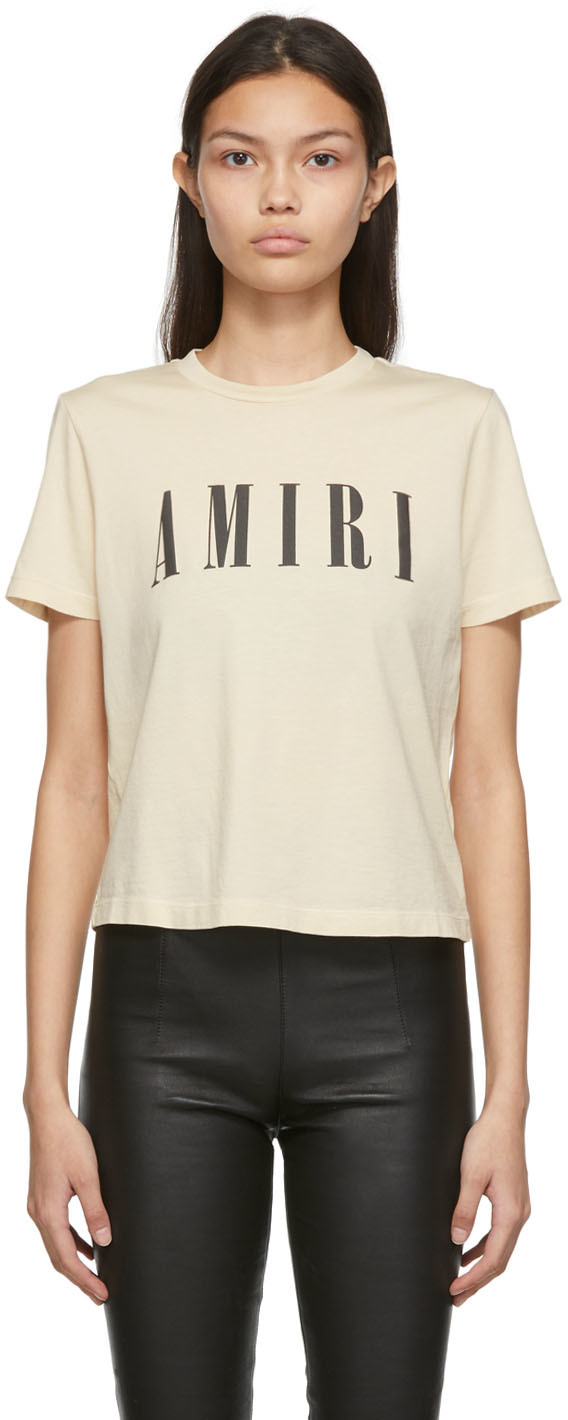 AMIRI Beige Core Logo T-Shirt