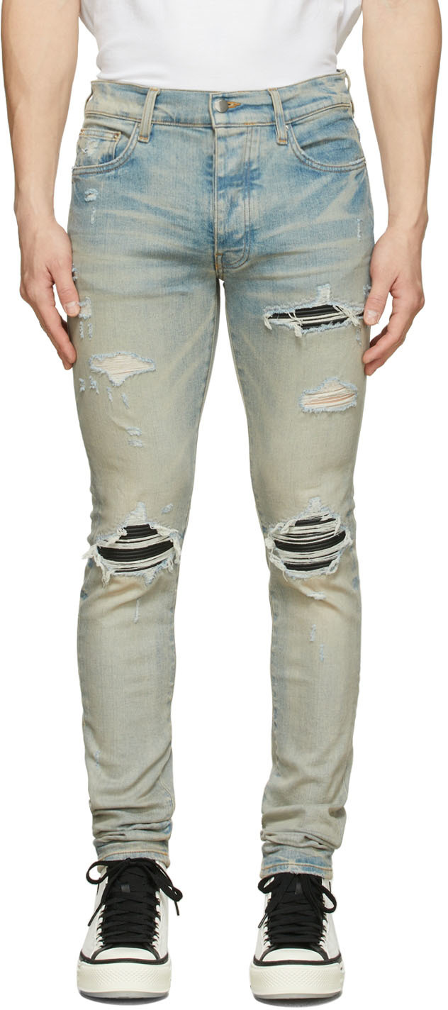 amiri jeans mx1 blue