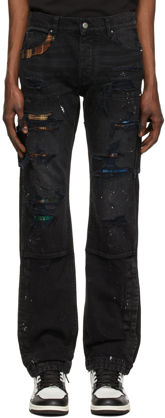 AMIRI Black Distressed Jeans