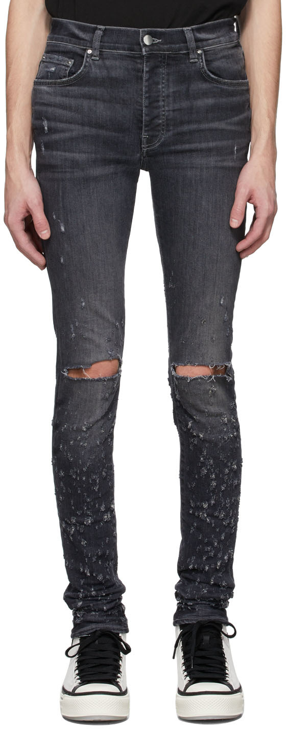 Amiri Grey Shotgun Jeans | ModeSens