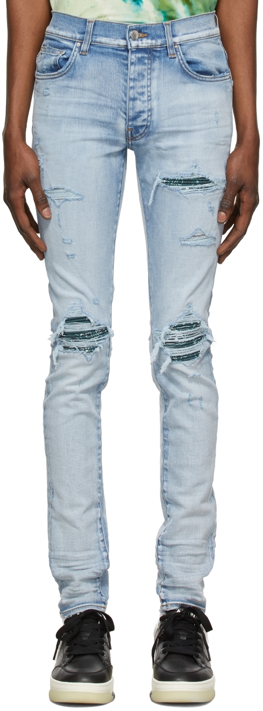 blue bandana amiri jeans