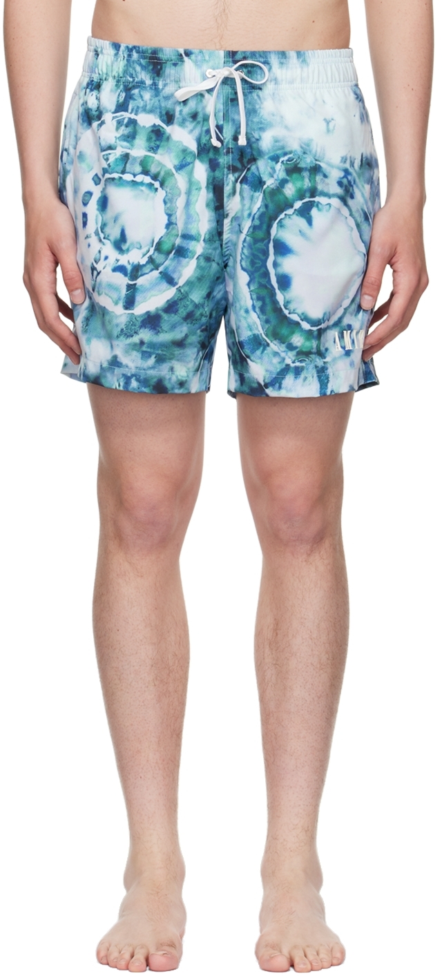 AMIRI Blue Polyester Swim Shorts