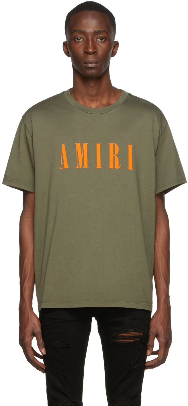 AMIRI Khaki Core Logo T-Shirt