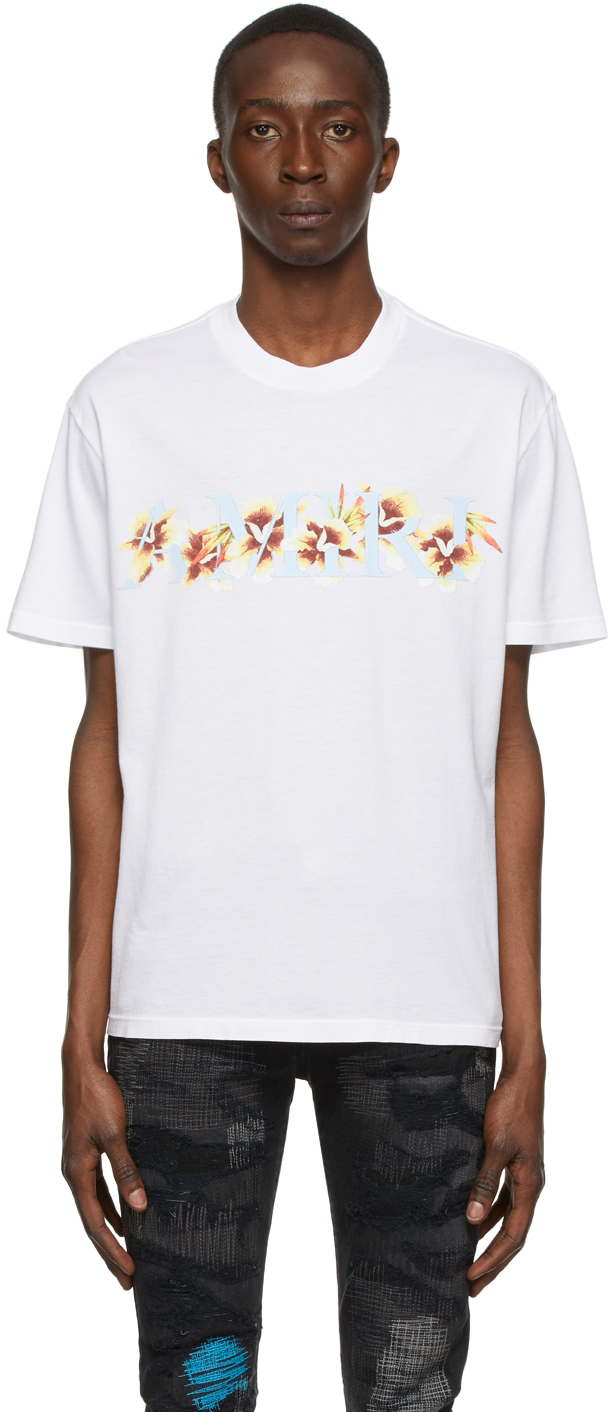 AMIRI: White Cotton T-Shirt | SSENSE Canada