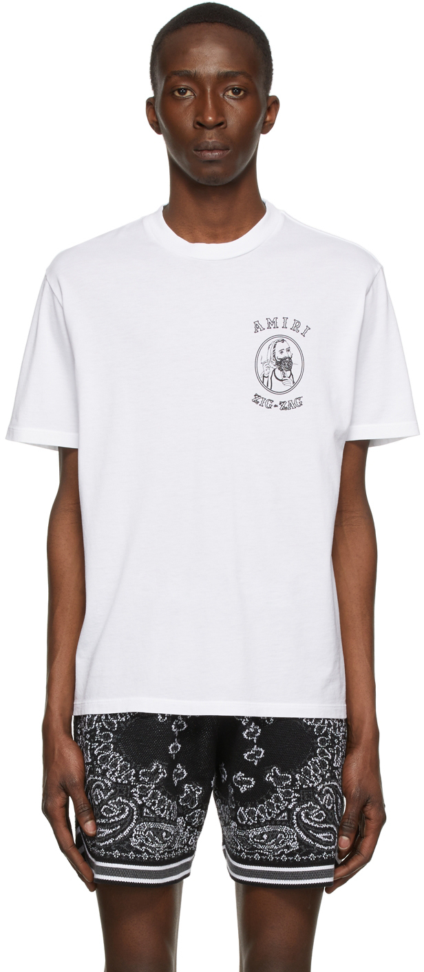 AMIRI White Zig Zag Edition T-Shirt