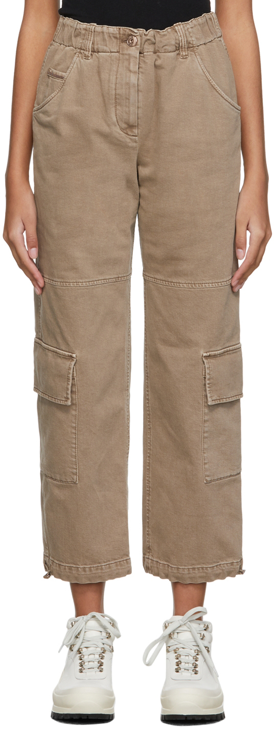 Brunello Cucinelli Taupe Active Trousers