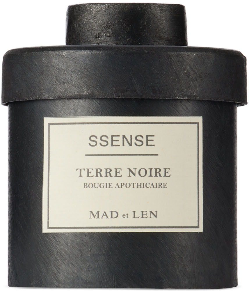 Mad Et Len Ssense Exclusive Black Small Terre Noire Candle In White Wax
