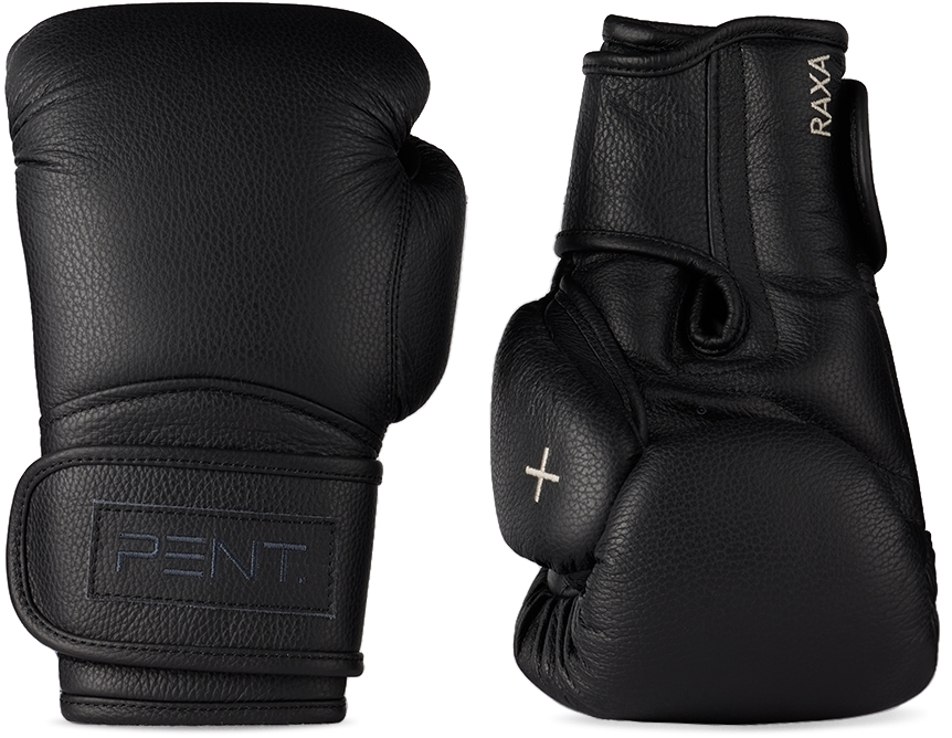 Black RAXA Luxury Boxing Gloves