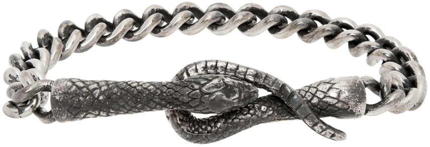 アクセサリー Enfants Riches Deprimes Serpent Silver Enfants Riches Deprimes Silver Serpent Bracelet | ModeSens