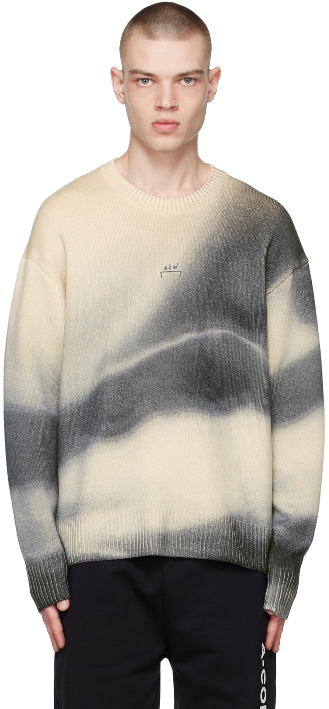 A-COLD-WALL*: Off-White & Grey Gradient Sweater | SSENSE