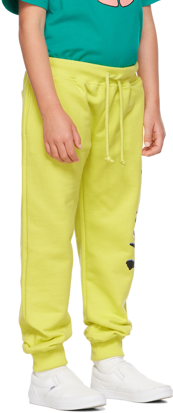 Wildkind Kids Yellow Patti Lounge Pants In Scribble Li