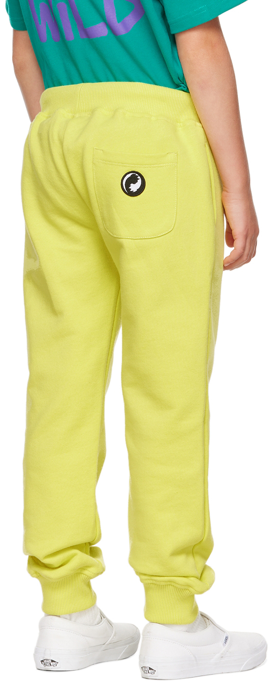 Wildkind Kids Yellow Patti Lounge Pants In Scribble Li