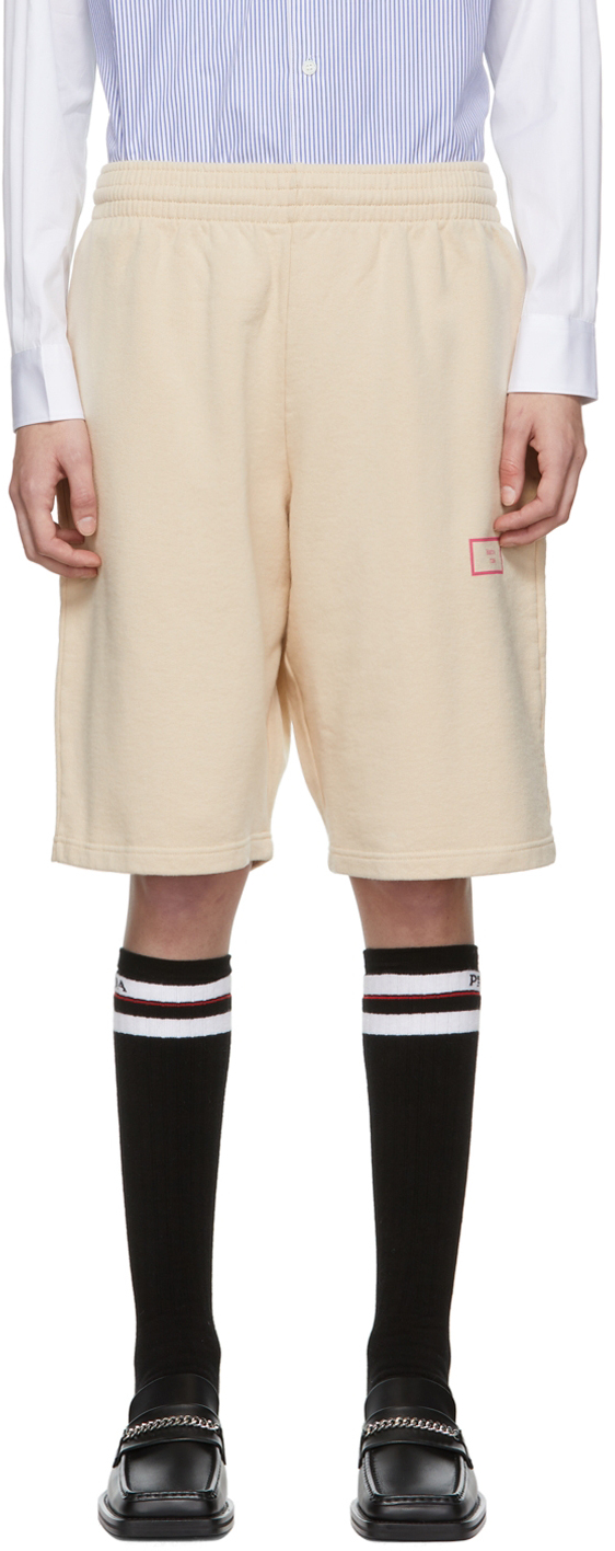 Beige Cotton Shorts