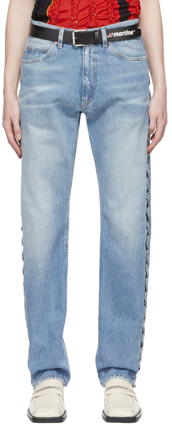 Martine Rose Blue Relaxed-Fit Jeans
