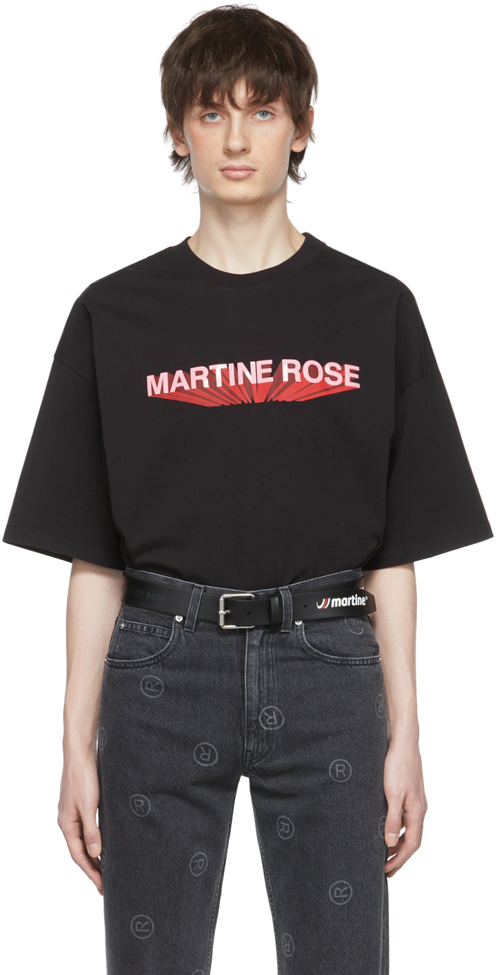 Martine Rose Black Cotton T-Shirt
