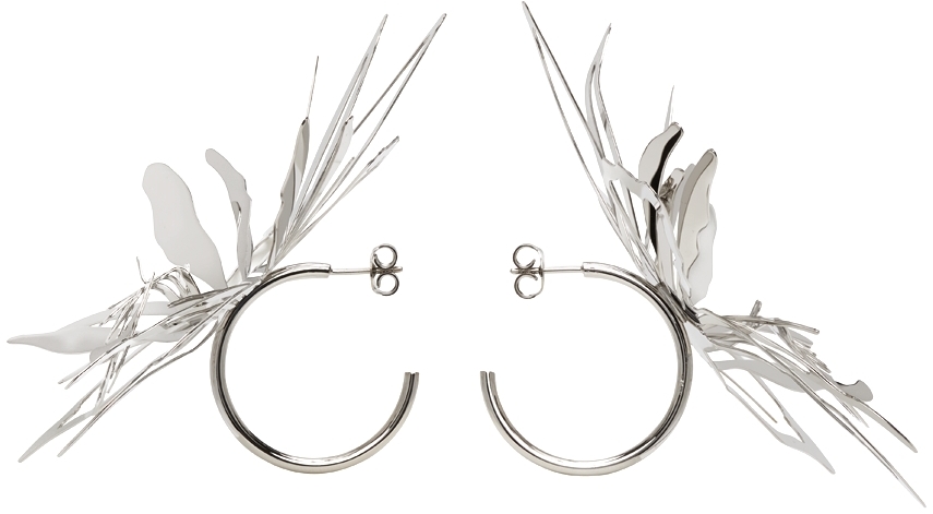Y/Project Silver Orchid Hoops