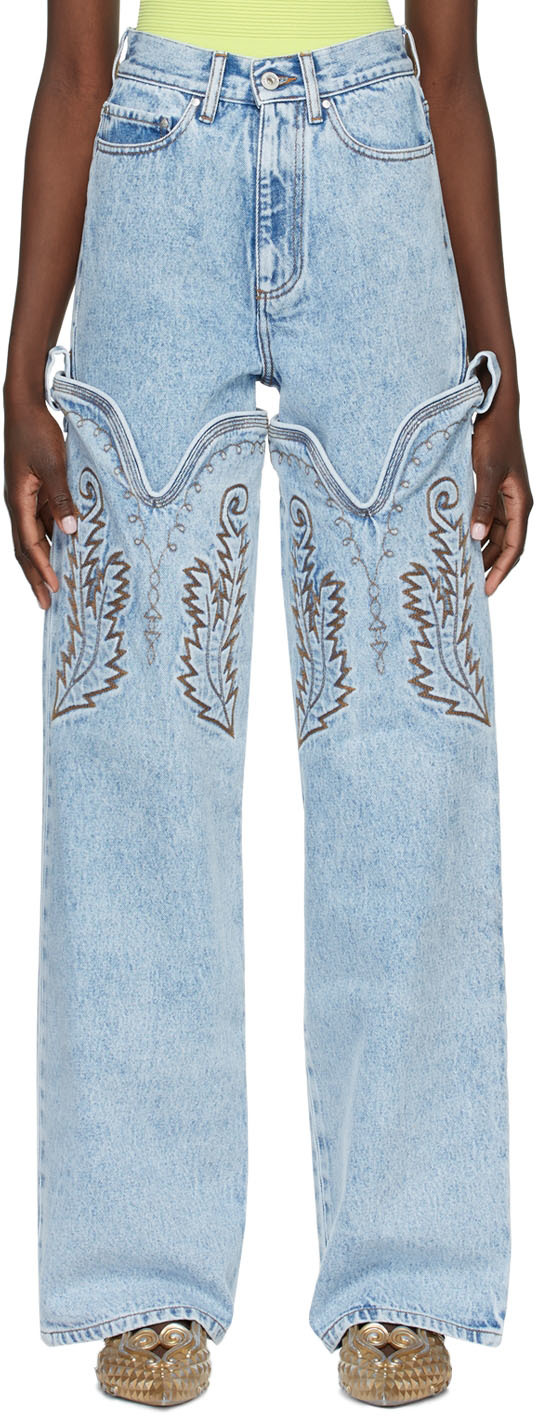 y project cowboy cuff jeans