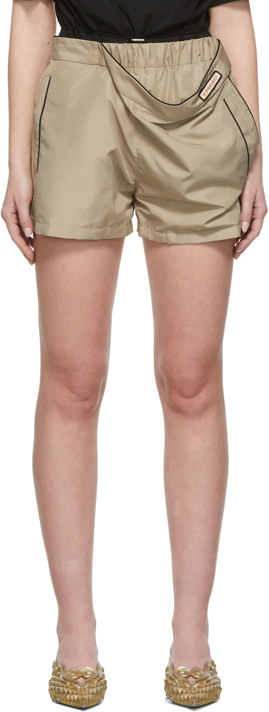 Y/Project Beige Lazy Shorts