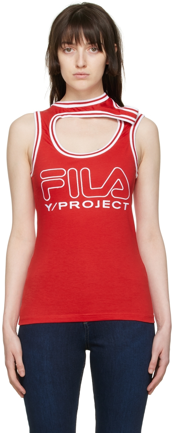 Y/Project Red Fila Edition Cotton Tank Top