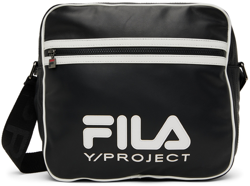 Y/project Black Fila Edition Wire Messenger Bag