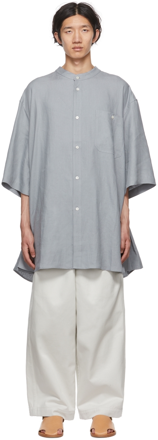 Gray Pleat Shirt