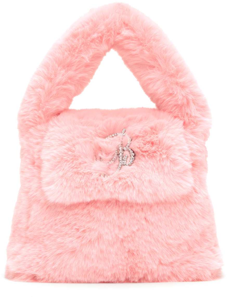Blumarine Pink Eco-Fur Bag