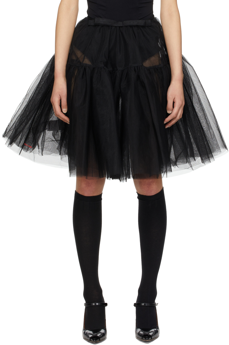 black tulle skirt