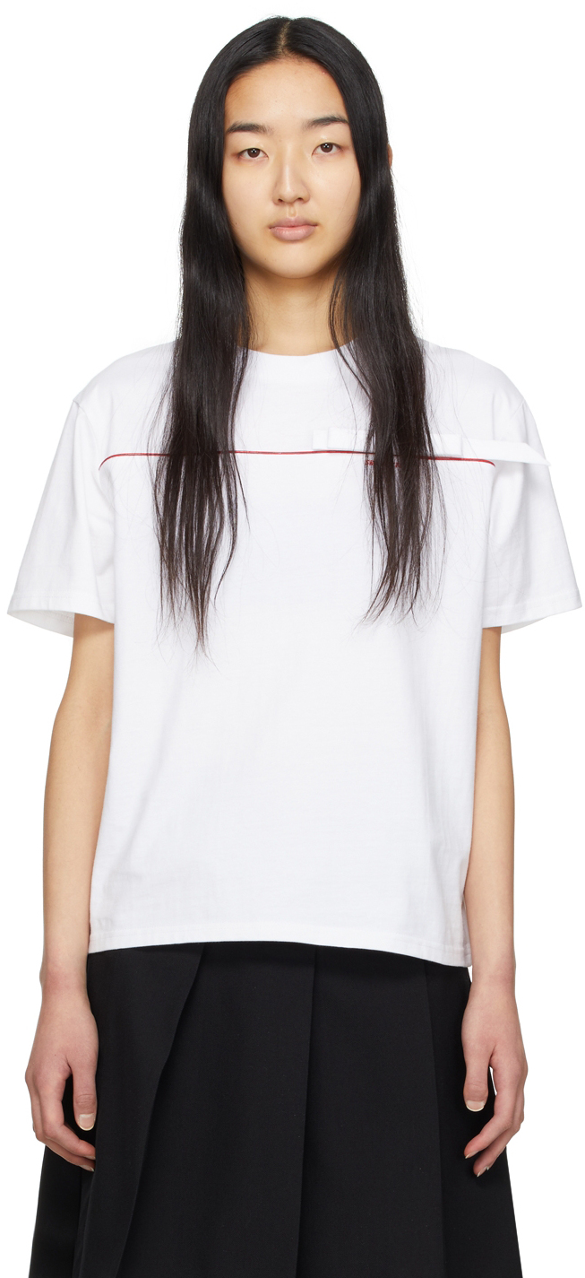 Shushu/Tong: White Bow T-Shirt | SSENSE UK