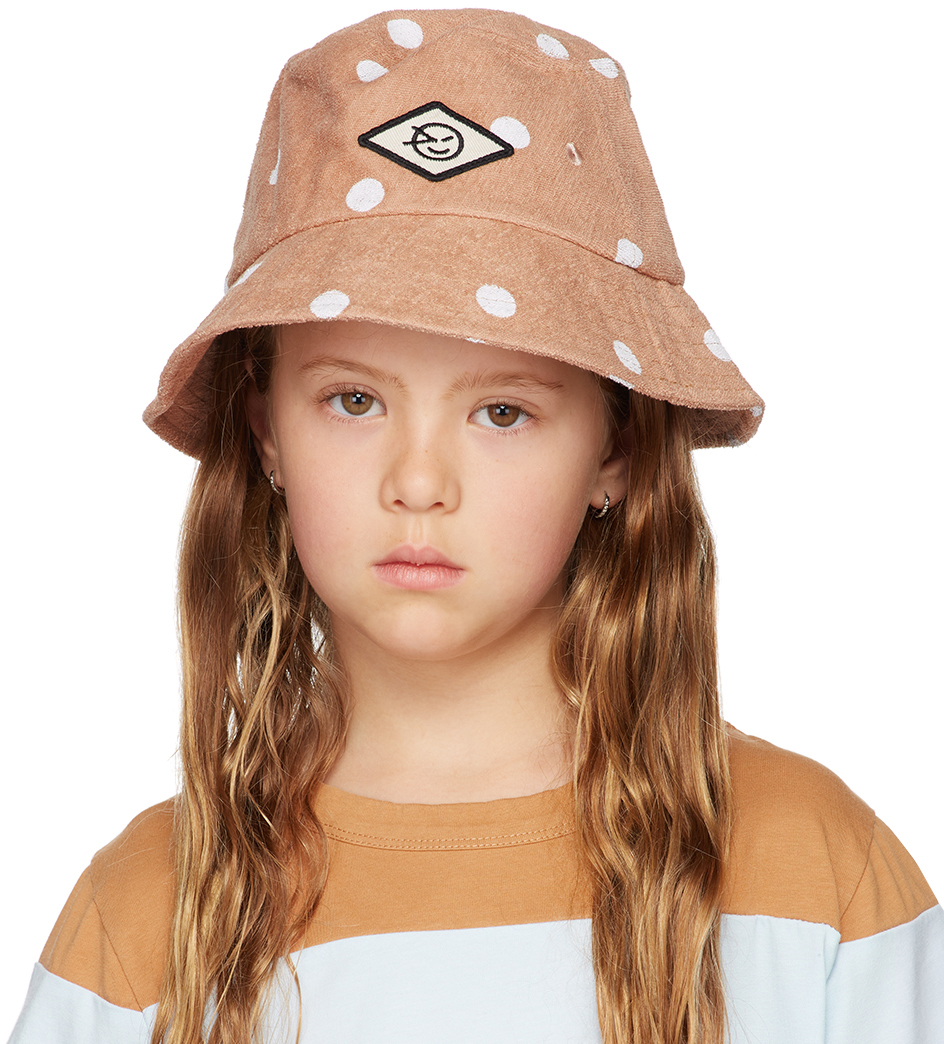 SSENSE Accessories Headwear Hats Kids Beige Disco Bucket Hat 
