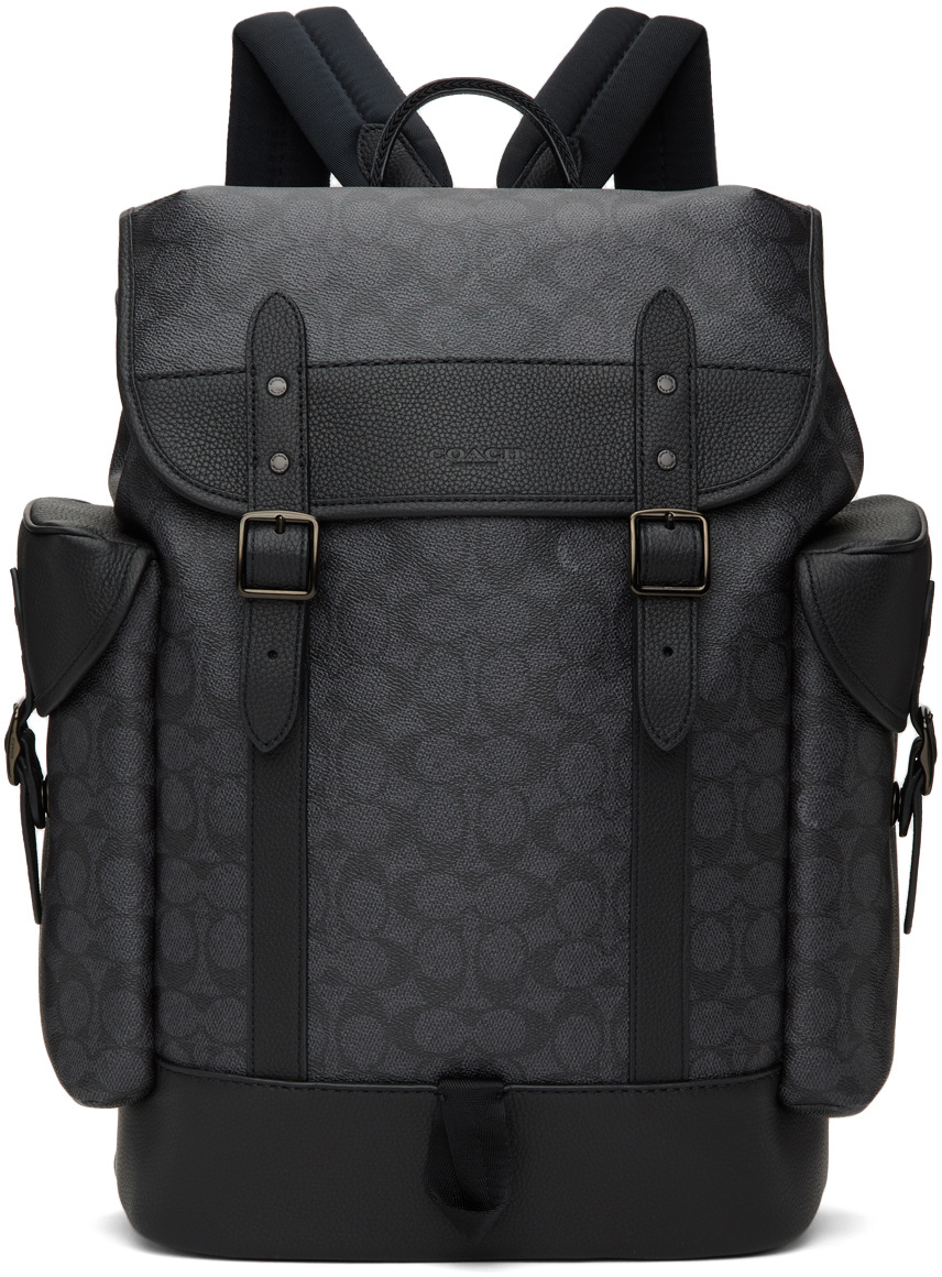 coach grey backpack