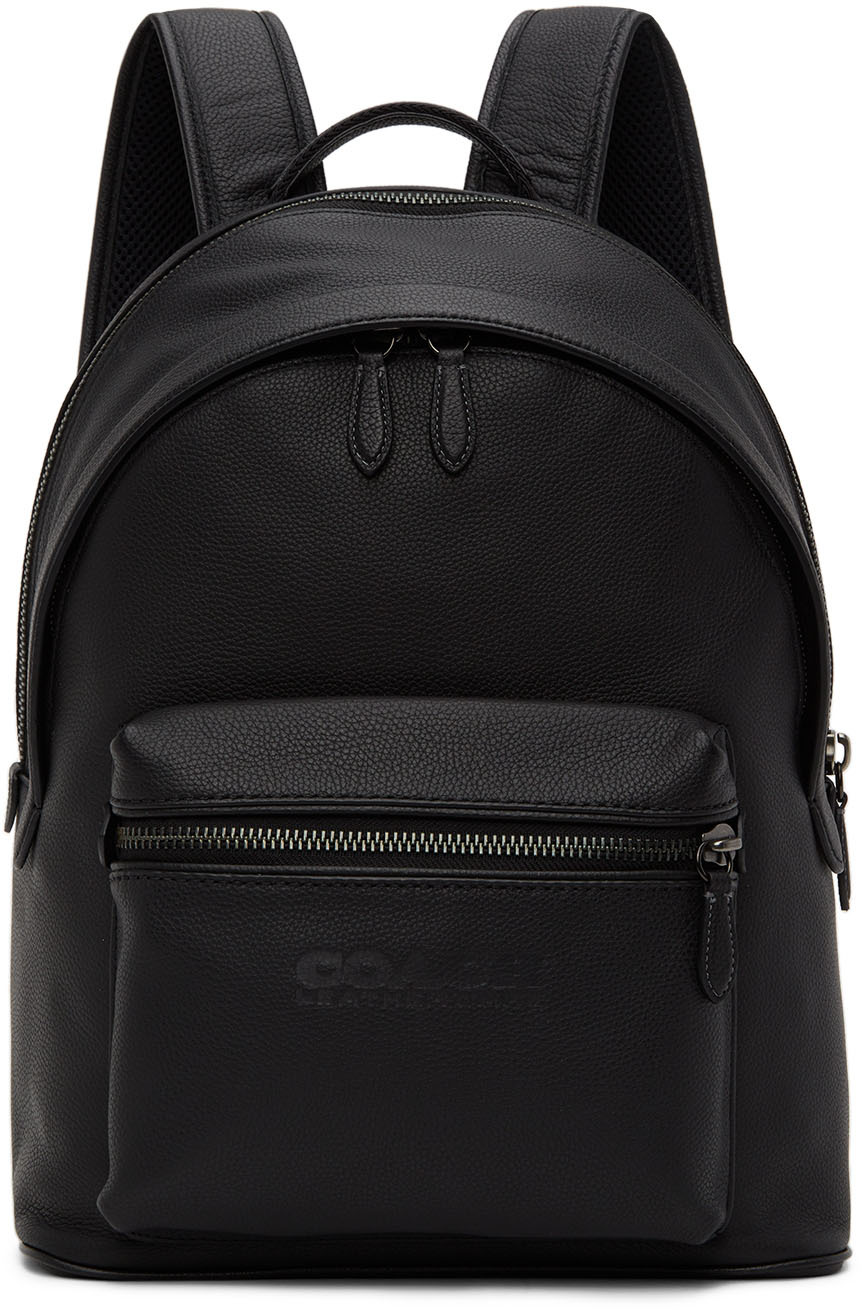 Coach Black Charter Backpack In Jiblk | ModeSens