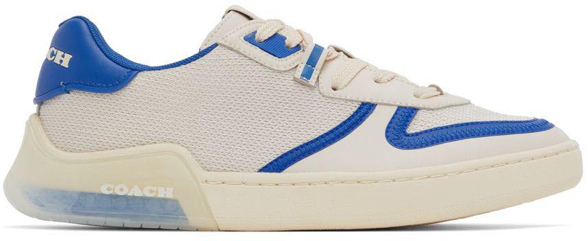 Coach 1941 Off-White & Blue Citysole Court Sneakers
