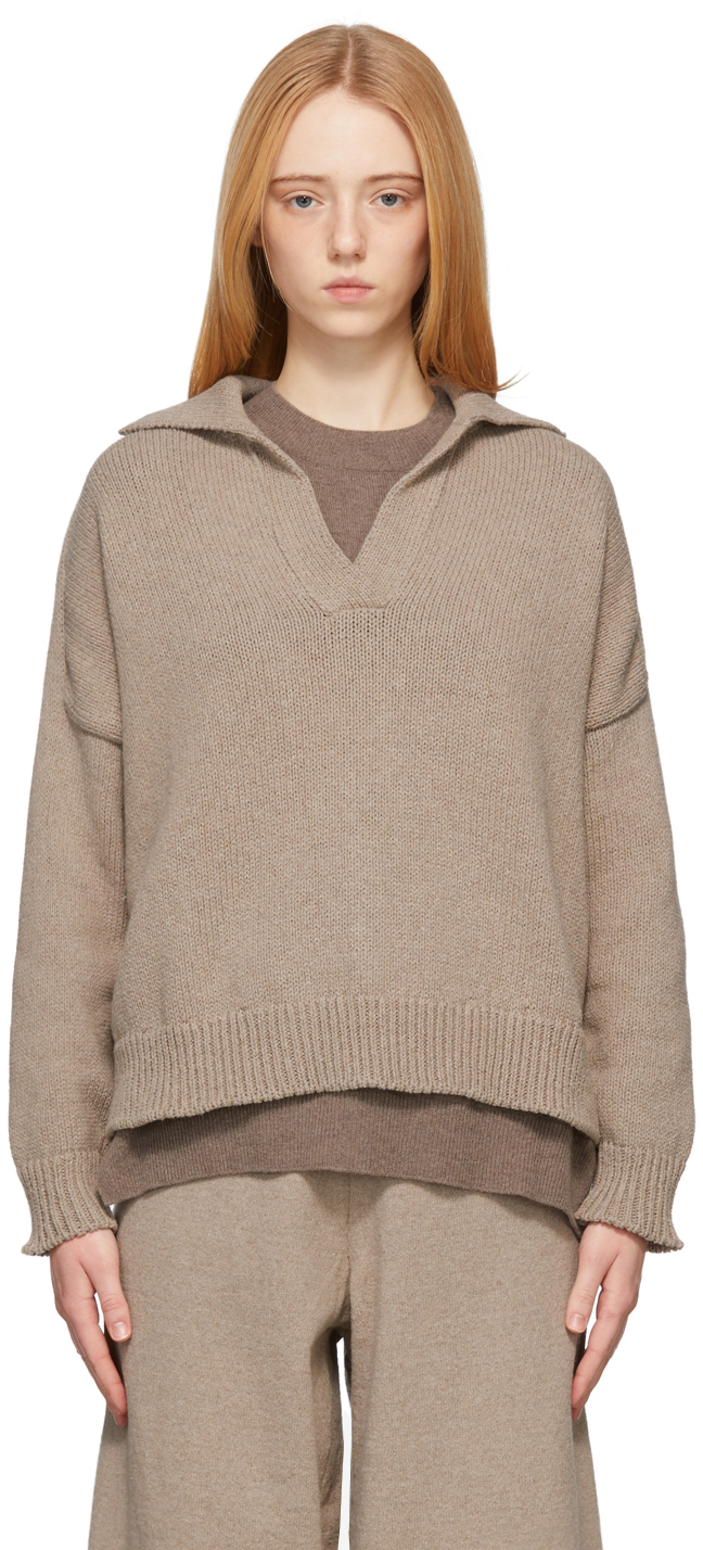 CORDERA Brown Polo Sweater