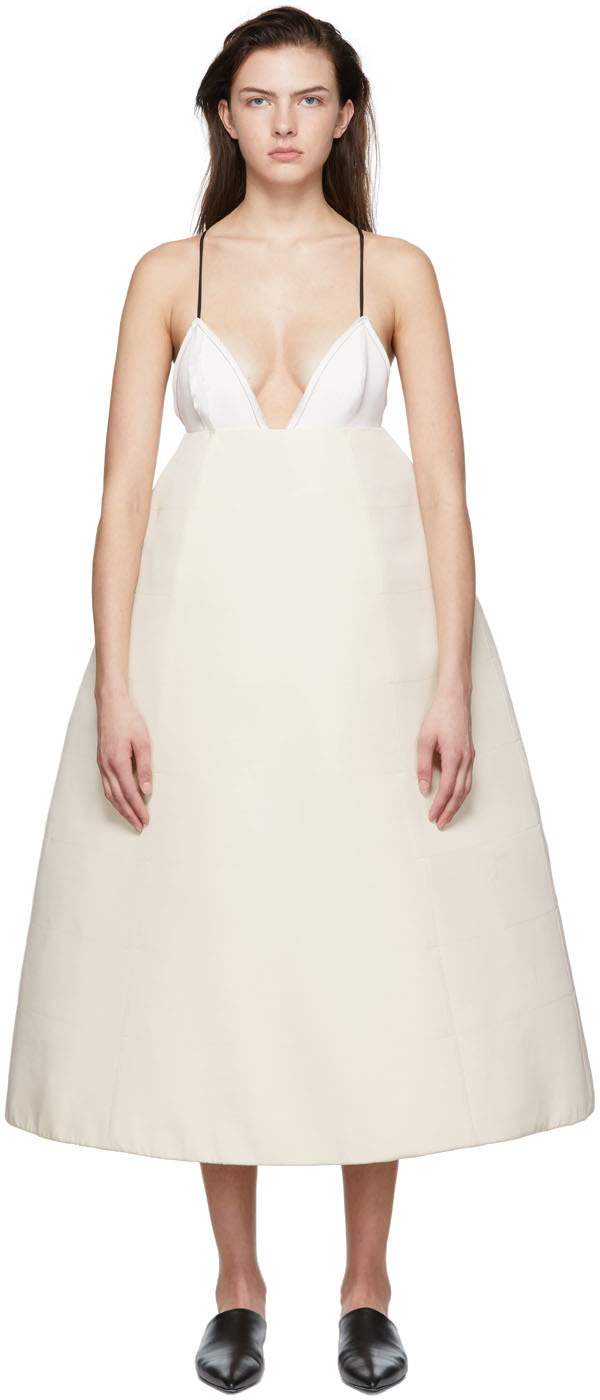 KHAITE Off-White 'The Oma' Midi Dress