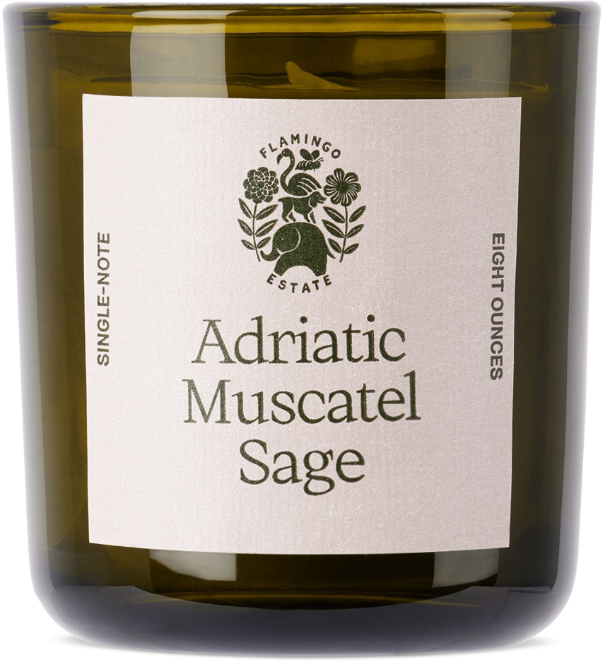Adriatic Muscatel Sage Candle, 8 oz by Flamingo Estate | SSENSE UK