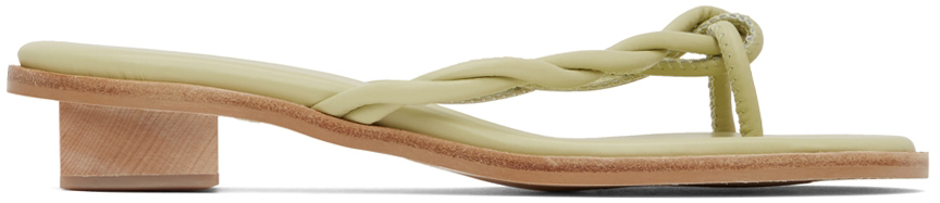 LÉMÉLS Green Wave Thong Sandals