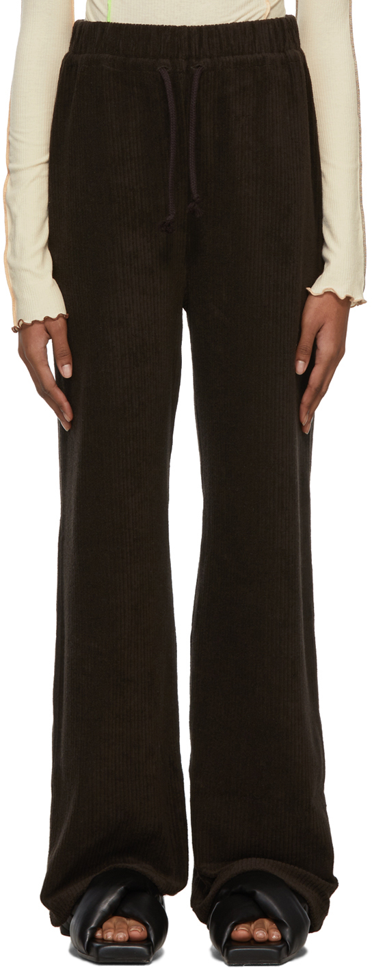 Brown Douglas Lounge Pants by Baserange on Sale