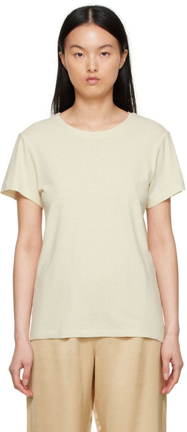 Baserange Off-White Silk T-Shirt | Smart Closet