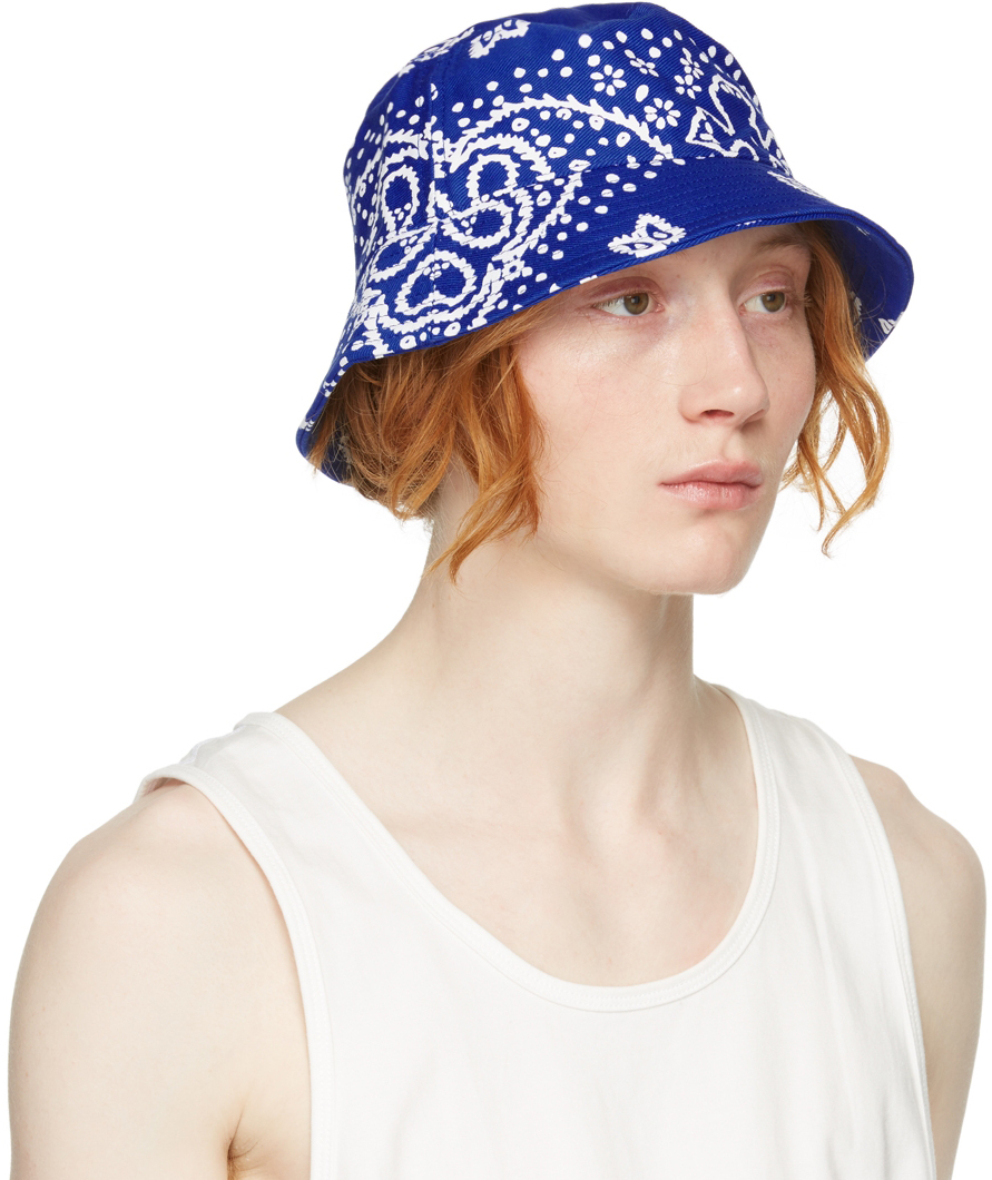 Rhude Blue Paisley Rhepurposed Bucket Hat | Smart Closet