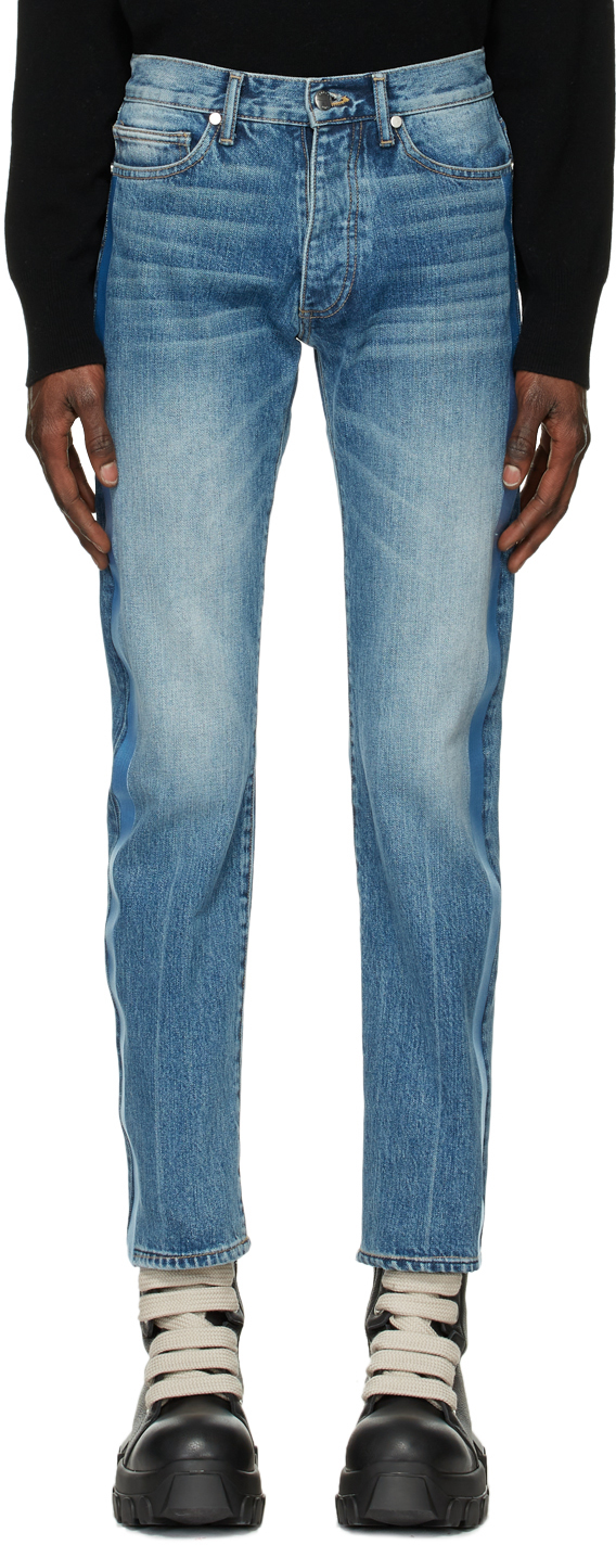 Rhude Blue Stripe Jeans