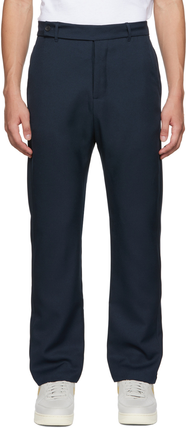 Rhude SSENSE Exclusive Navy Suiting Trousers