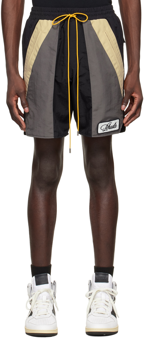 Rhude Black Nylon Shorts