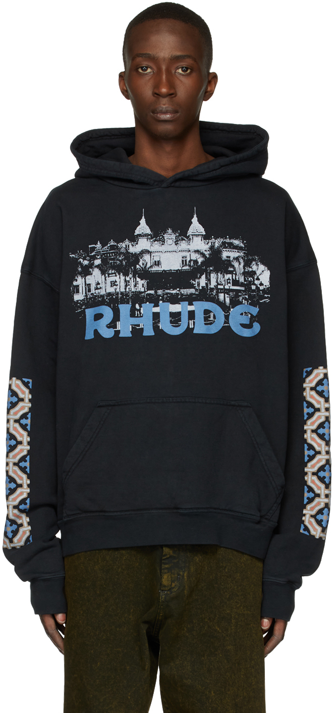 Rhude Black Casino Hoodie | Smart Closet