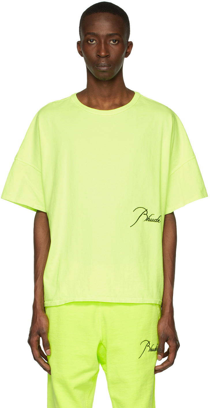 Rhude Green Reverse T-Shirt