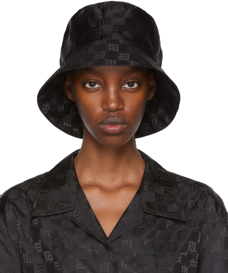 Black Nylon Bucket Hat by MISBHV on Sale