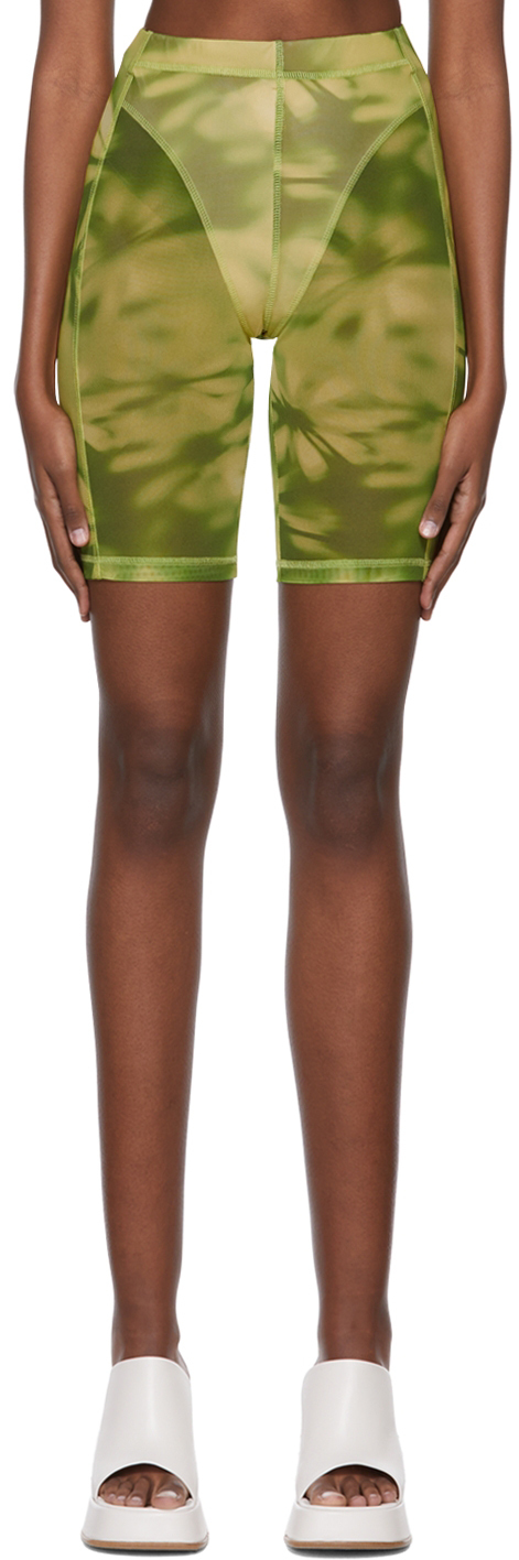 Misbhv Ssense Exclusive Green Nylon Shorts