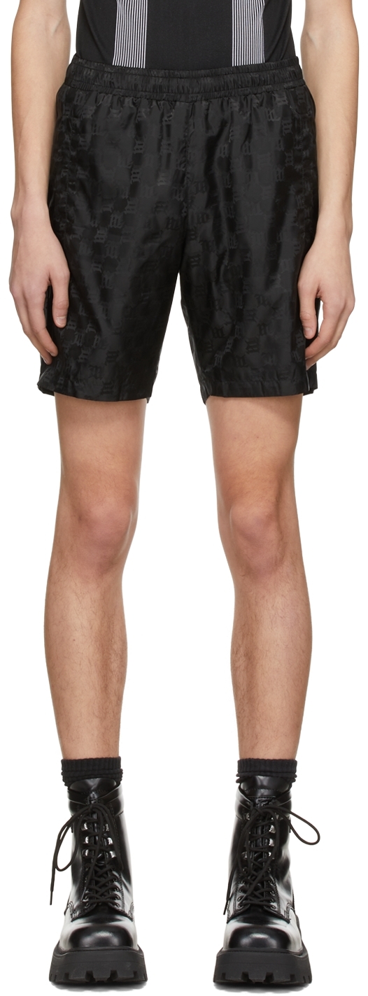 MISBHV monogram-print Denim Shorts - Farfetch