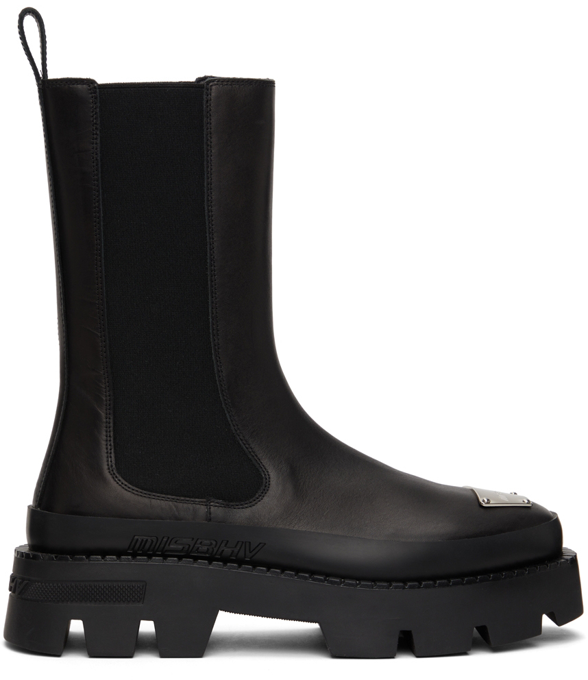 MISBHV BLACK 'THE 2000' CHELSEA BOOTS