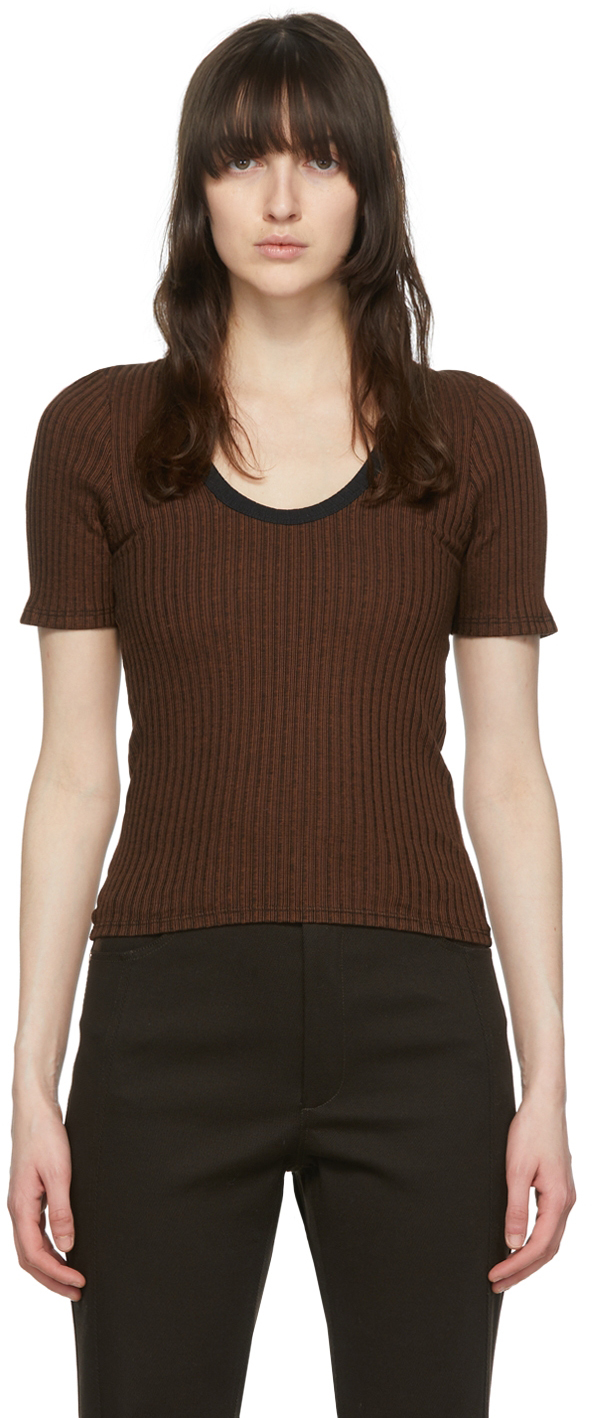 Maiden Name SSENSE Exclusive Brown Ashely T-Shirt